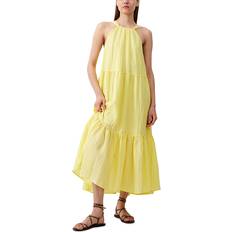 Women - Yellow Dresses French Connection Aleska Textured Dress Lemon Gelato