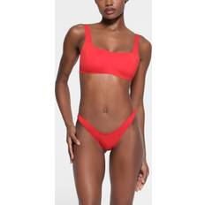 SKIMS Red Bikini Tops SKIMS Scoop Bikini Top Red Signature