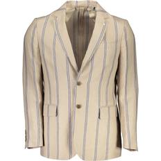 Gant Men Outerwear Gant Beige Linen Jacket IT48