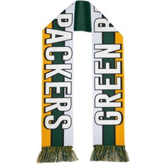 White - Women Scarfs Wear by Erin Andrews Green Packers Stripe Scarf