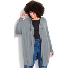 Avenue Women Cardigans Avenue CARDI CORINA Grey 22-24 22-24