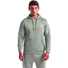 Sportswear Garment - Unisex Sweaters Tridri TD448 Spun-Dye Hooded Sweatshirt in Grey Melange Polyester