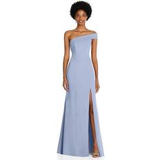 Clothing After Six Asymmetrical Off-the-Shoulder Cuff Trumpet Gown With Front