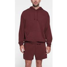 SKIMS Red Sweaters SKIMS Mens Relaxed Hoodie Red Terry