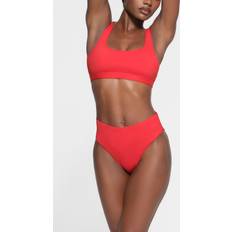 SKIMS Red Bikinis SKIMS Mid Waist Bottom Red Signature