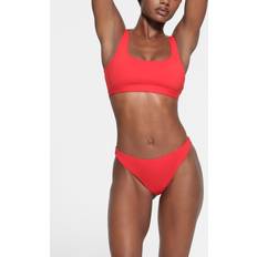 SKIMS Red Bikinis SKIMS Mid Coverage Bottom Red Signature