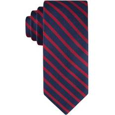 Tommy Hilfiger Red Ties Tommy Hilfiger Men's Exotic Stripe Tie Red ONE SIZE