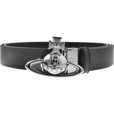 Unisex Belts Vivienne Westwood Orb Buckle Belt Black One Size