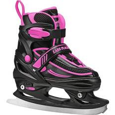 Ice Skating Roller Derby Summit Boy's Adjustable Ice Skate - Black/Pink