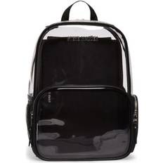 Steve Madden Clear Backpack with Tech Pouch Blackk\Clear One Size