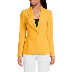 Women - Yellow Tops Tommy Hilfiger Slim Fit Blazer - Deep Maize