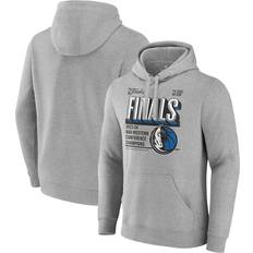 Fanatics Dallas Mavericks Steel 2024 Western Conference Champions Locker Room Post Up Move Pullover Hoodie