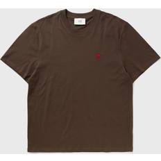 Ami Paris Men T-shirts & Tank Tops Ami Paris TSHIRT DE COEUR ROUGE brown male Shortsleeves now available at BSTN in