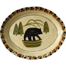 HiEnd Accents Paseo Road Rustic Bear Serving Dish