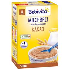 Bebivita Milchbreie Ohne Zuckerzusatz Milchbrei Kakao 500g 4Pack