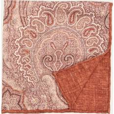 Einstecktücher Brunello Cucinelli Men's Silk Paisley-Print Pocket Square CAMEL/CORAL
