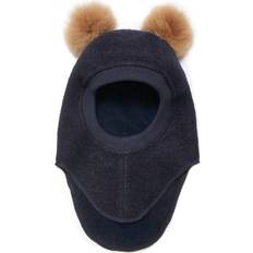 Huttelihut Balaklavaer Huttelihut Balaclava w. Alpaca Pompoms Big Bear - Dark Navy (6153-9078)