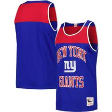 Mitchell & Ness New York Giants Royal/Red Heritage Colorblock Tank Top