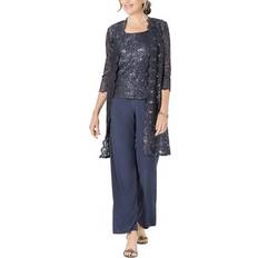 Women Suits on sale R & M Richards Petites Womens Lace Party Pant Suit