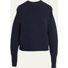 Ferragamo Men Sweaters Ferragamo Women Layered cashmere sweater Blue