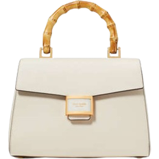 Kate Spade Bags Kate Spade Katy Textured Leather Bamboo Medium Top Handle Bag - Halo White