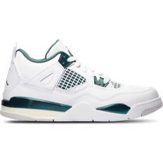 Basketball Shoes Children's Shoes Nike Jordan 4 Retro Oxidized Green - White/White/Neutral Grey/Oxidized Green