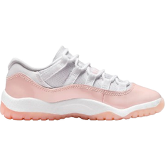 Pink basketball shoes Nike Air Jordan 11 Retro Low PS - White/Legend Pink