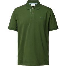 Gant Men's Contrast Piqué Polo Shirt - Pine Green
