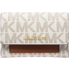 Michael Kors Jet Set Medium Signature Logo 2-in-1 Wallet - Vanilla/Luggage