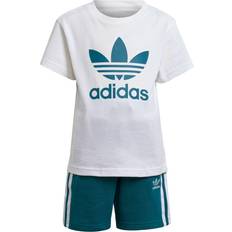 Sonstige Sets Adidas Jogginganzug 'Adicolor' petrol weiß