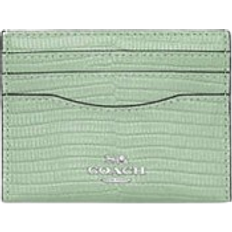 Coach Slim Id Card Case - Silver/Pale Green