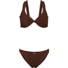 Hunza G Juno Bikini - Metallic Chocolate