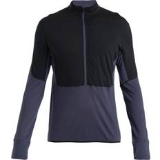 Men - Merino Wool Outerwear Icebreaker Merino Realfleece Descender Half Zip Fleece Grey Man