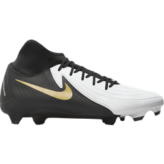 Multi Ground (MG) - Nike Phantom Soccer Shoes Nike Phantom Luna 2 Academy MG High Top - White/Metallic Gold Coin/Black