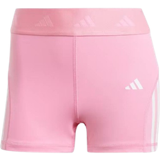 Running - Women Tights Adidas Women's Hyperglam 3" Leggings - Bliss Pink/White