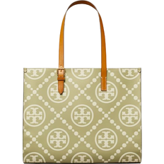 Tory Burch T Monogram Contrast Embossed Tote - Olive Sprig