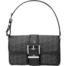 Michael Kors Colby Medium Empire Signature Logo Shoulder Bag - Black