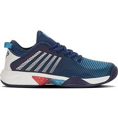 K Swiss Hypercourt Supreme Tennis Shoe M - Blue Opal/Blanc De Blanc/Lollipop