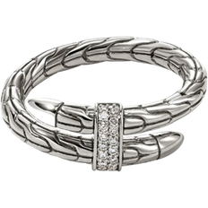 John Hardy Spear Ring - Silver/Diamonds