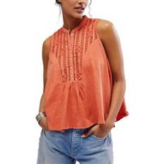 Red - Women Tank Tops Free People Women's Sunkissed Top, Mango