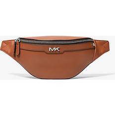 Michael Kors Bum Bags Michael Kors Varick Small Leather Belt Bag Brown ONE SIZE