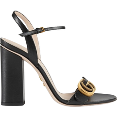 Gucci Women Heeled Sandals Gucci Leather Sandal - Black