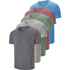 Akawooko Men's Dry Fit T shirts 5-pack - Multicolour