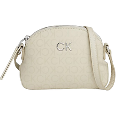 Calvin Klein Small Logo Crossbody Bag - Stoney Beige Epi Mono