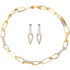 Smykkesett BlackBeauty Bracelet Jewelery Set - Gold/Silver