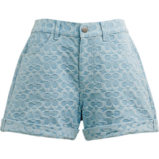 Coach Women Pants & Shorts Coach Signature Denim Shorts - Blue Signature