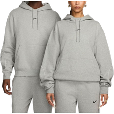 Fleece - Herren Pullover Nike NOCTA Fleece CS Hoodie - Dark Grey Heather/Matte Silver/Black