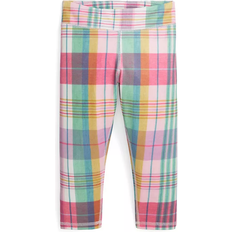 Polo Ralph Lauren Toddler Madras-Print Performance Crop Leggings - Pastel Madras with Sweet Corn