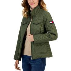 Tommy Hilfiger Women's Quilted Zip-Up Jacket - Thyme