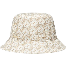 Women Accessories Michael Kors Empire Signature Logo Print Bucket Hat - Bone